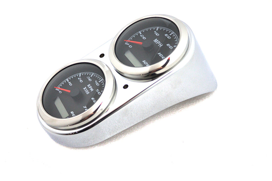 GPS Speedometer and Tachometer Dash Kit Chrome