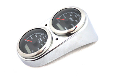 GPS Speedometer and Tachometer Dash Kit Chrome