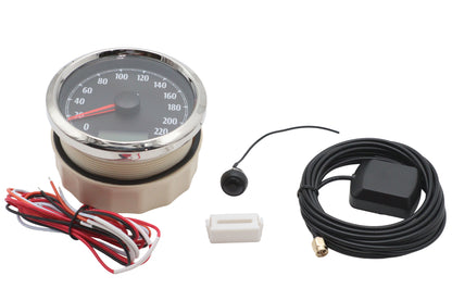 85mm GPS Speedometer Black