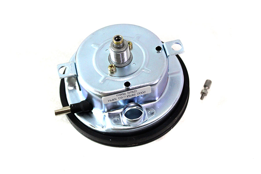 Speedometer with 2:1 Ratio and White Needle