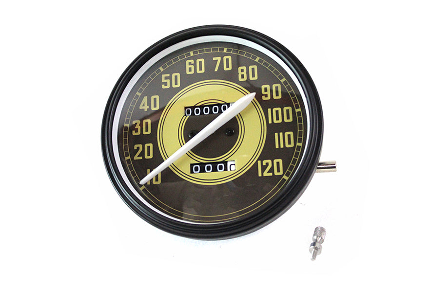 Speedometer with 2:1 Ratio and White Needle