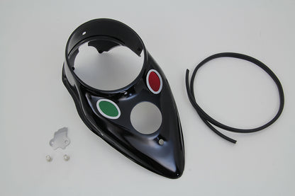 Black Cateye Dash Panel