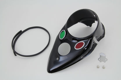 Black Cateye Dash Panel
