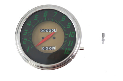 FLH 2:1 Ratio Replica Green Face Speedometer