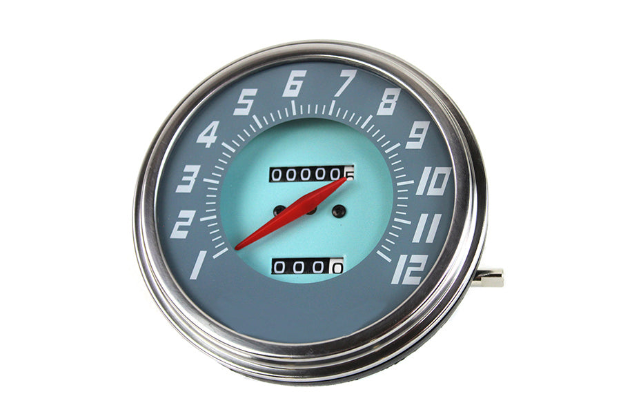 FLH 2:1 Ratio Replica Grey-Blue Face Speedometer