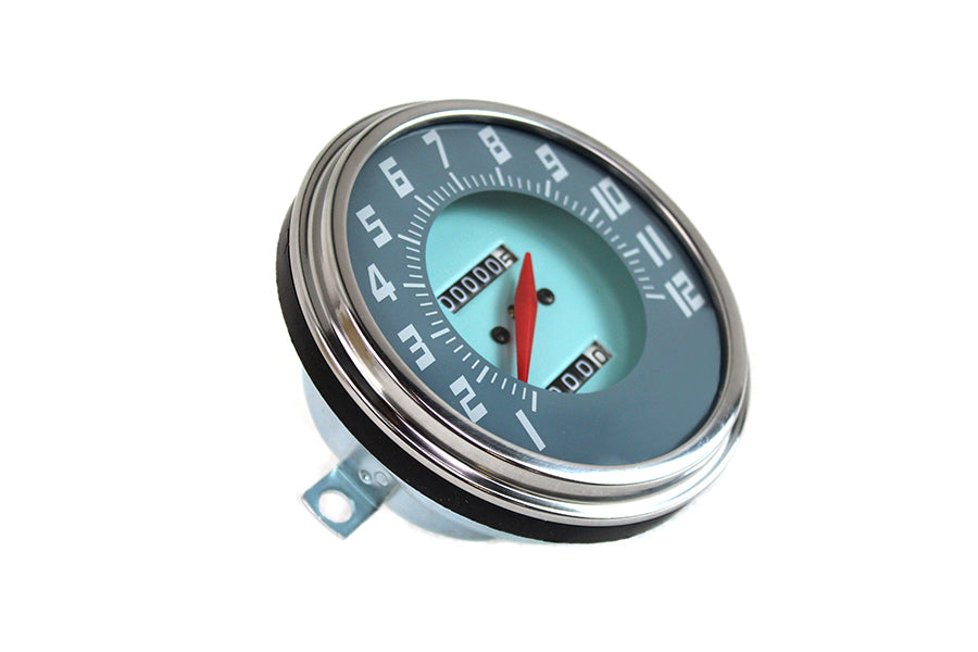 FLH 2:1 Ratio Replica Grey-Blue Face Speedometer