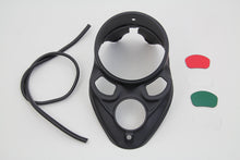 Black Skull Dash Panel with Red Lens