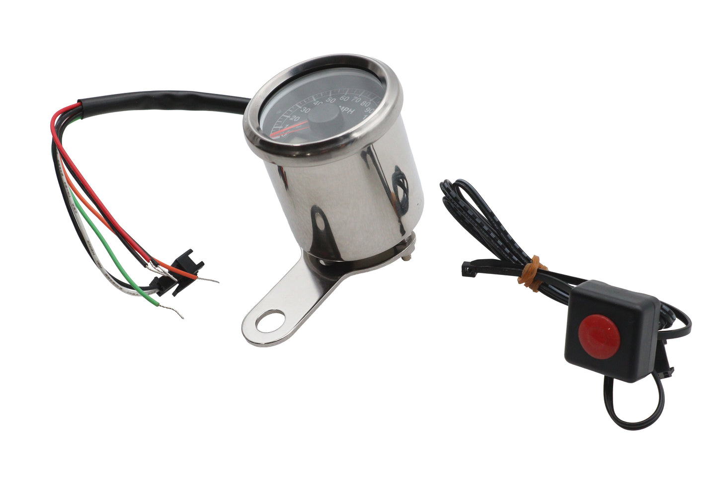 48mm Electronic Speedometer Black Face