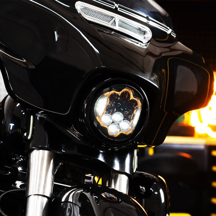 hogworkz performance led headlight harley touring