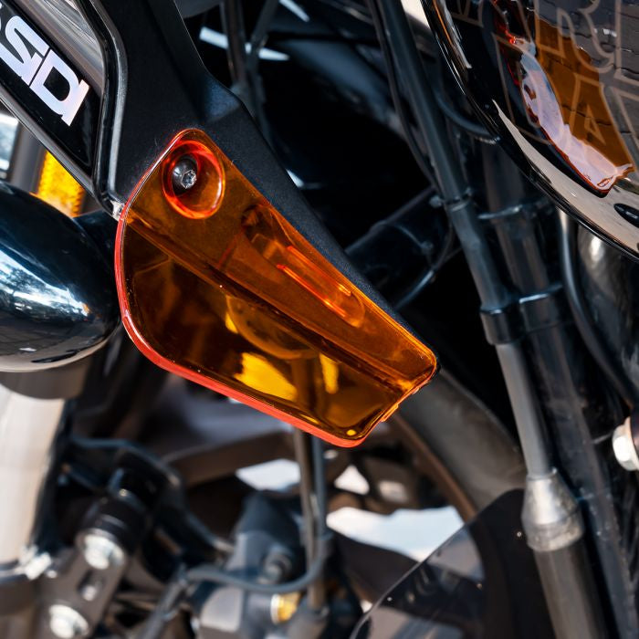 low rider st fairing wind deflectors orange