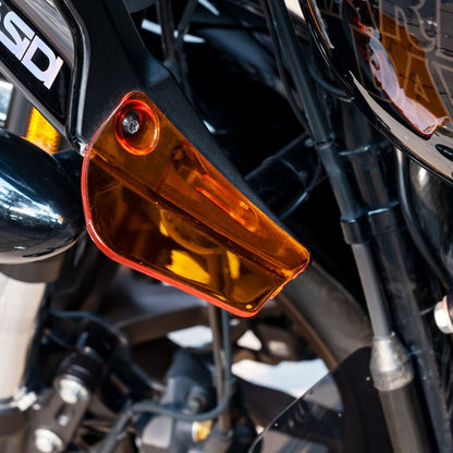 low rider st fairing wind deflectors orange