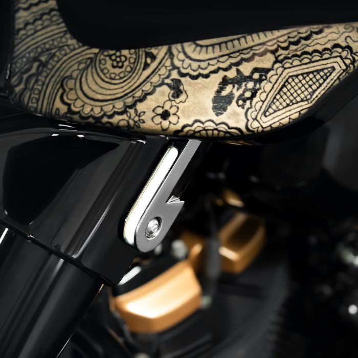hogworkz billet led fork signals chrome