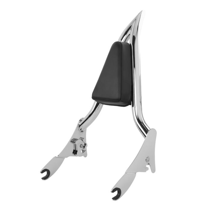 havoc sissy bar for harley touring in chrome