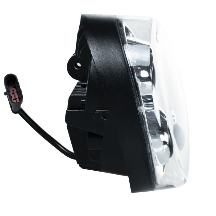 Harley® Breakout LED Chrome Headlight from HOGWORKZ side view