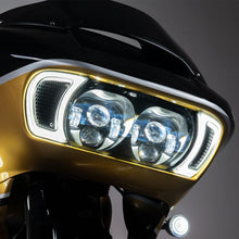 HOGWORKZ® Lumipro LED Vent Signals for Harley® Road Glide on bike close up