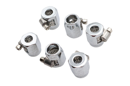 Hex Chrome Econo Seal Hose End