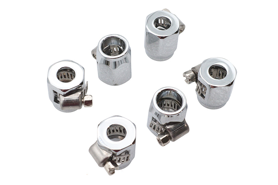 Hex Chrome Econo Seal Hose End
