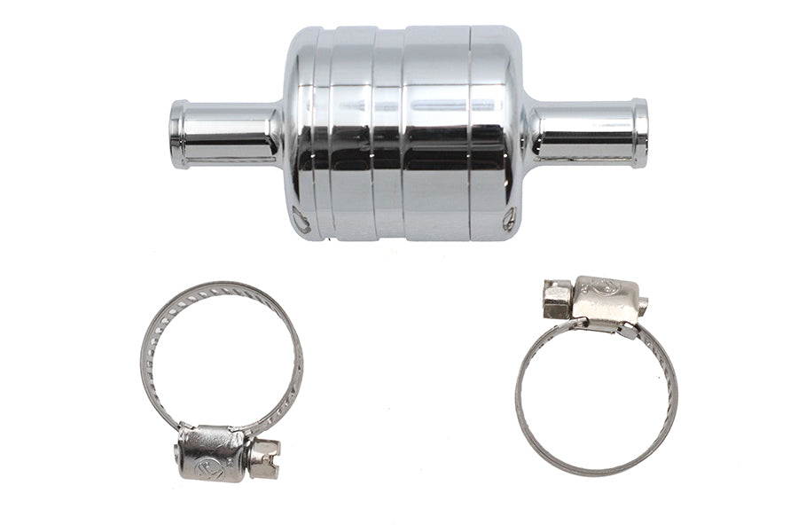 Crankcase Breather Vent Canister Chrome