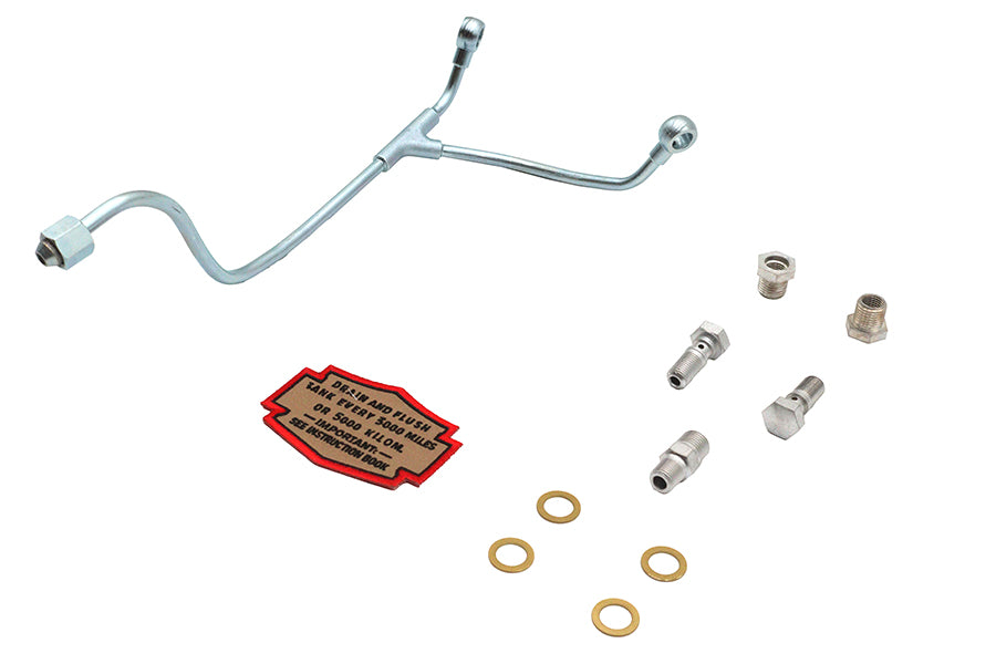 Knucklehead Banjo Oil Line Kit Zicad Plated