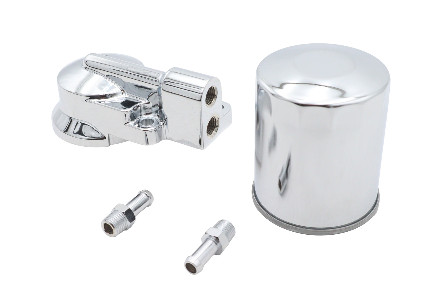 Chrome Oil Filter Mount Kit