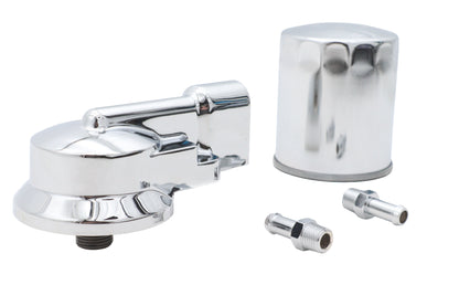 Chrome Oil Filter Mount Kit