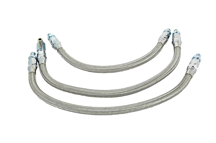 Stainless Steel Oil Line Set 3 Piece