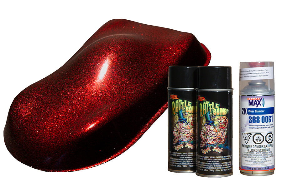Rattle Bomb Spray Kit Burgundy