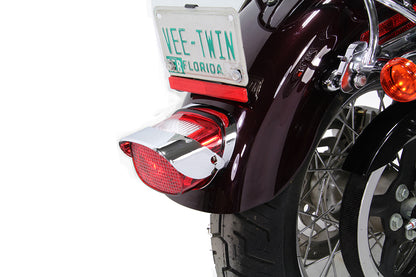 Chrome Tail Lamp Visor Smooth
