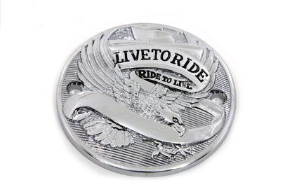 Chrome 2-hole Live to Ride Ignition System Cover