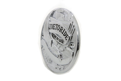 Chrome 2-hole Live to Ride Ignition System Cover