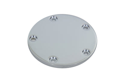 Smooth Flat Ignition System Cover 5-Hole Chrome