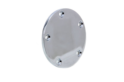 Smooth Flat Ignition System Cover 5-Hole Chrome