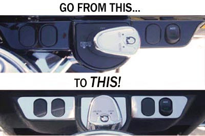 Ignition Switch Cover Set Chrome