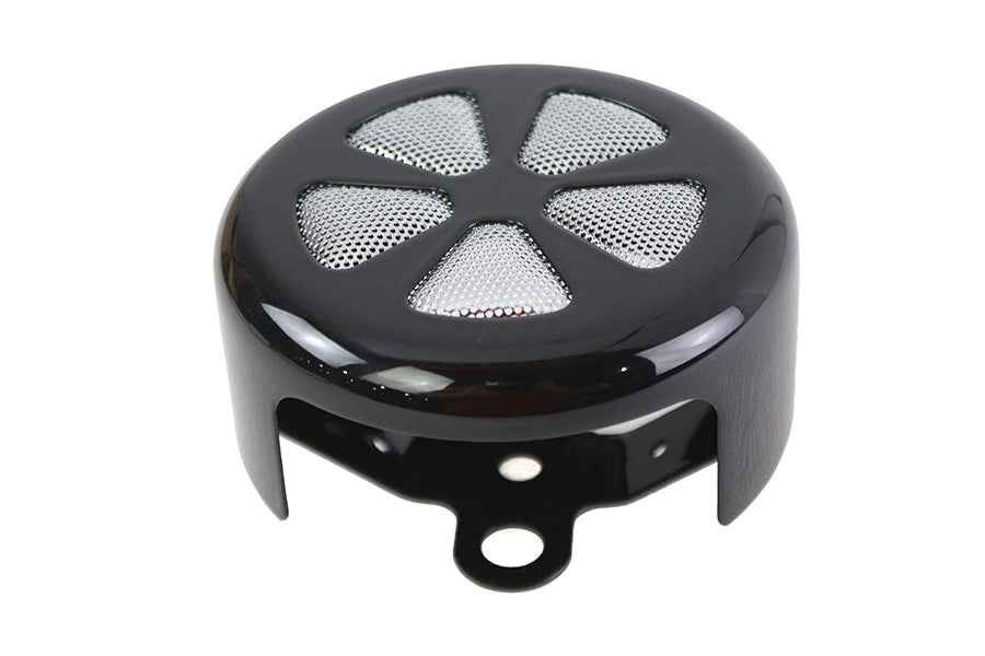 5 Spoke Round Horn Cover Black