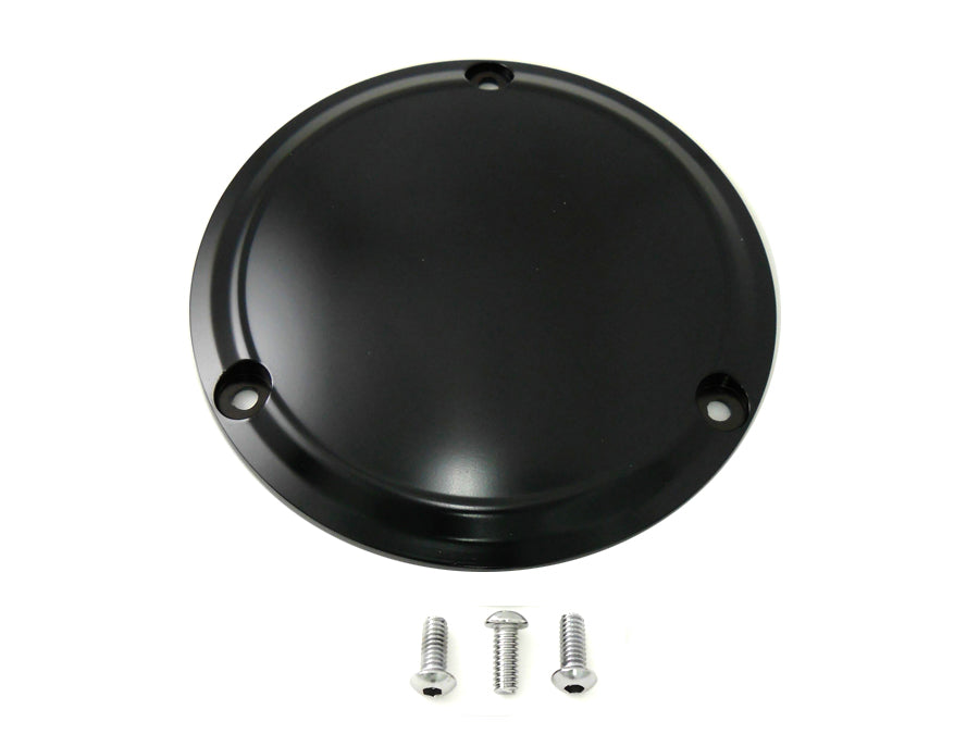 Matte Black 3-Hole Smooth Derby Cover