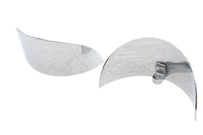 Chrome 4-1/2 Deco Spotlamp Visor Set