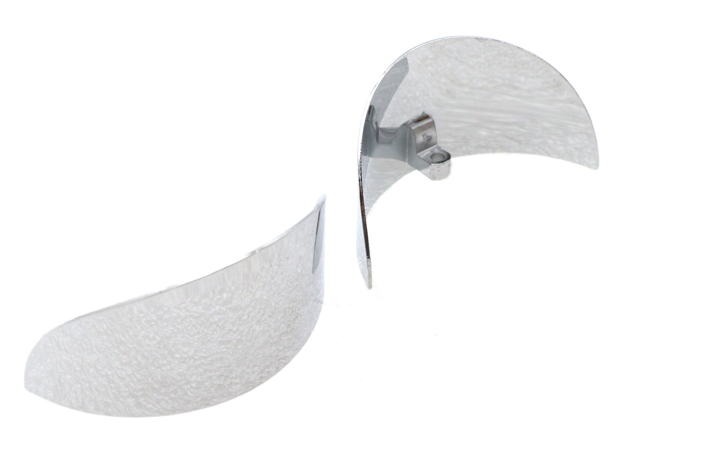 Chrome 4-1/2 Deco Spotlamp Visor Set