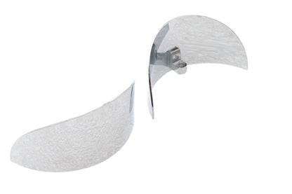 Chrome 4-1/2 Deco Spotlamp Visor Set