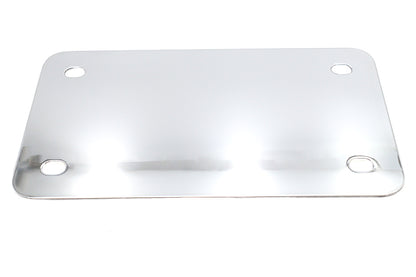 License Plate Frame Backing Plate Chrome Smooth Style