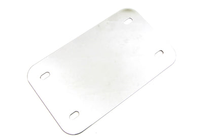 License Plate Frame Backing Plate Smooth Style Chrome