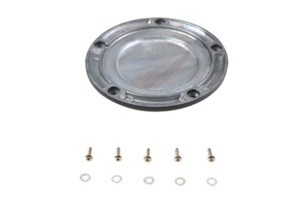 M8 Flat Black 5-Hole Smooth Derby Cover