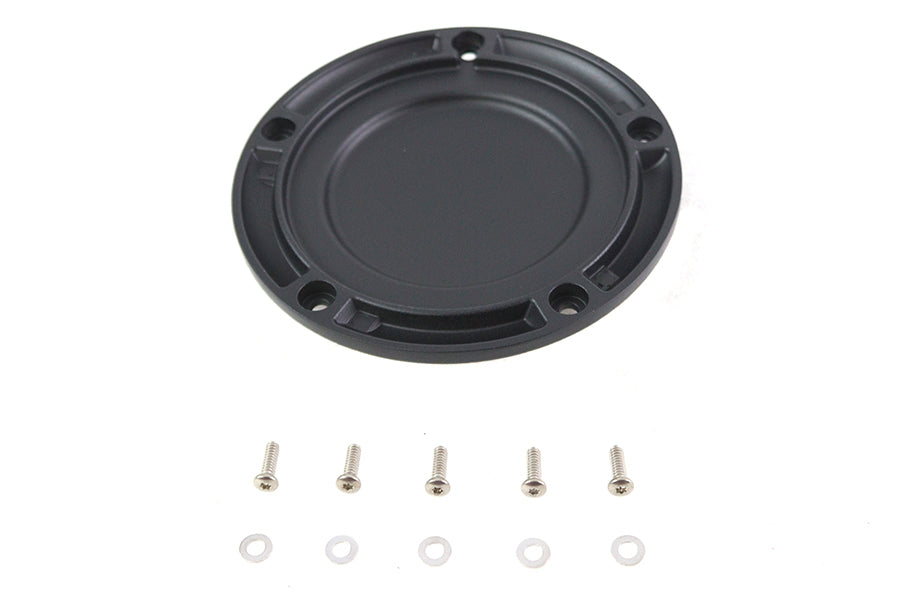 M8 Wrinkle Black 5-Hole Smooth Derby Cover