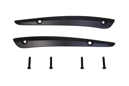 Black Split Windshield Trim Set