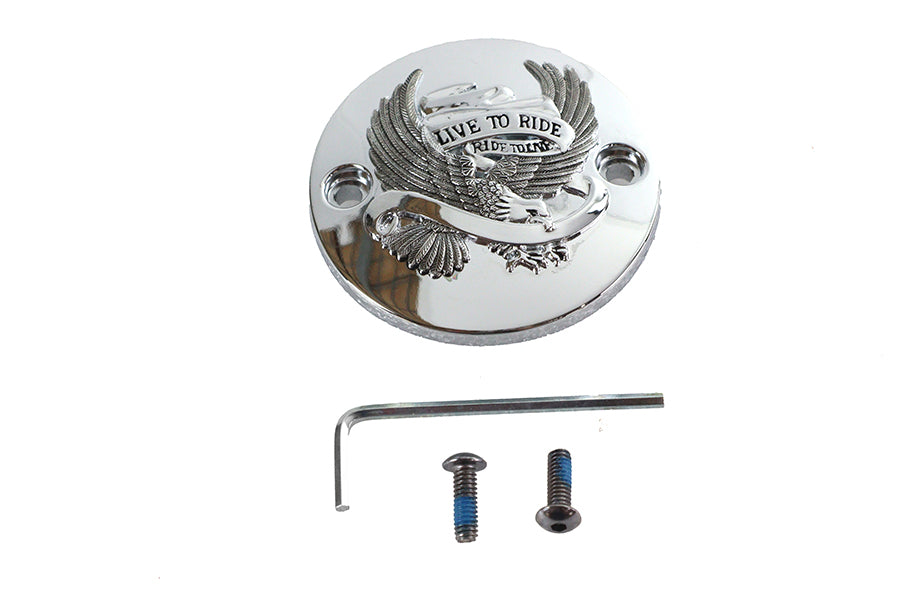 M8 Ignition System Cover Eagle Chrome