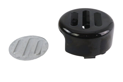 3 Slot Round Horn Cover Black