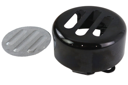 3 Slot Round Horn Cover Black