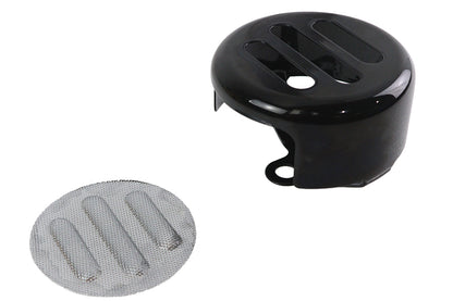 3 Slot Round Horn Cover Black