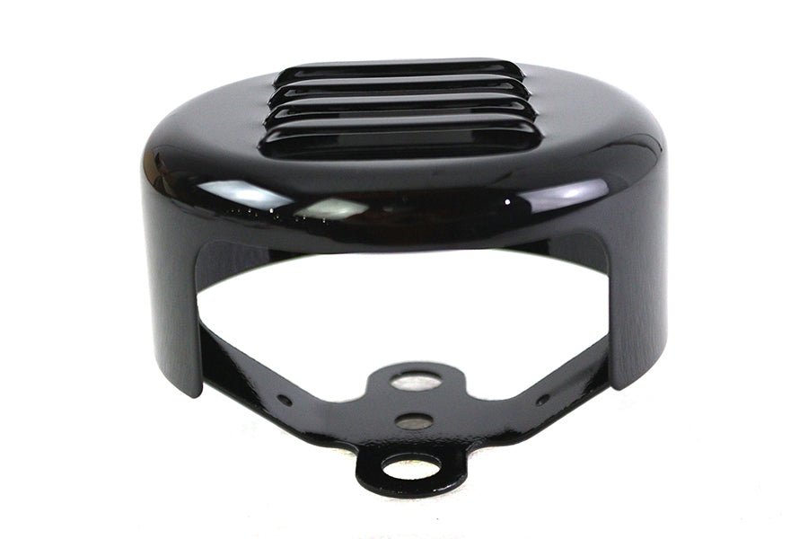 Black Louvered Horn Cover