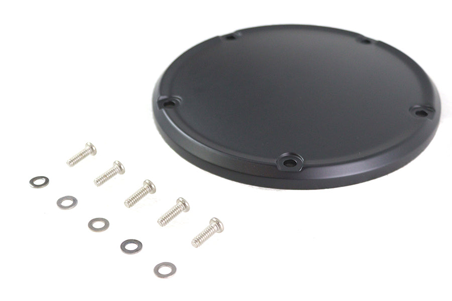 Matte Black 5 Hole Domed Derby Cover