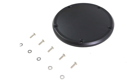 Wrinkle Black 5 Hole Domed Derby Cover